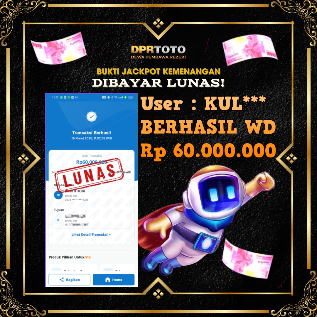 KEMENANGAN BESAR LIVE CASINO SPACEMAN WD 60.000.000 - LUNAS